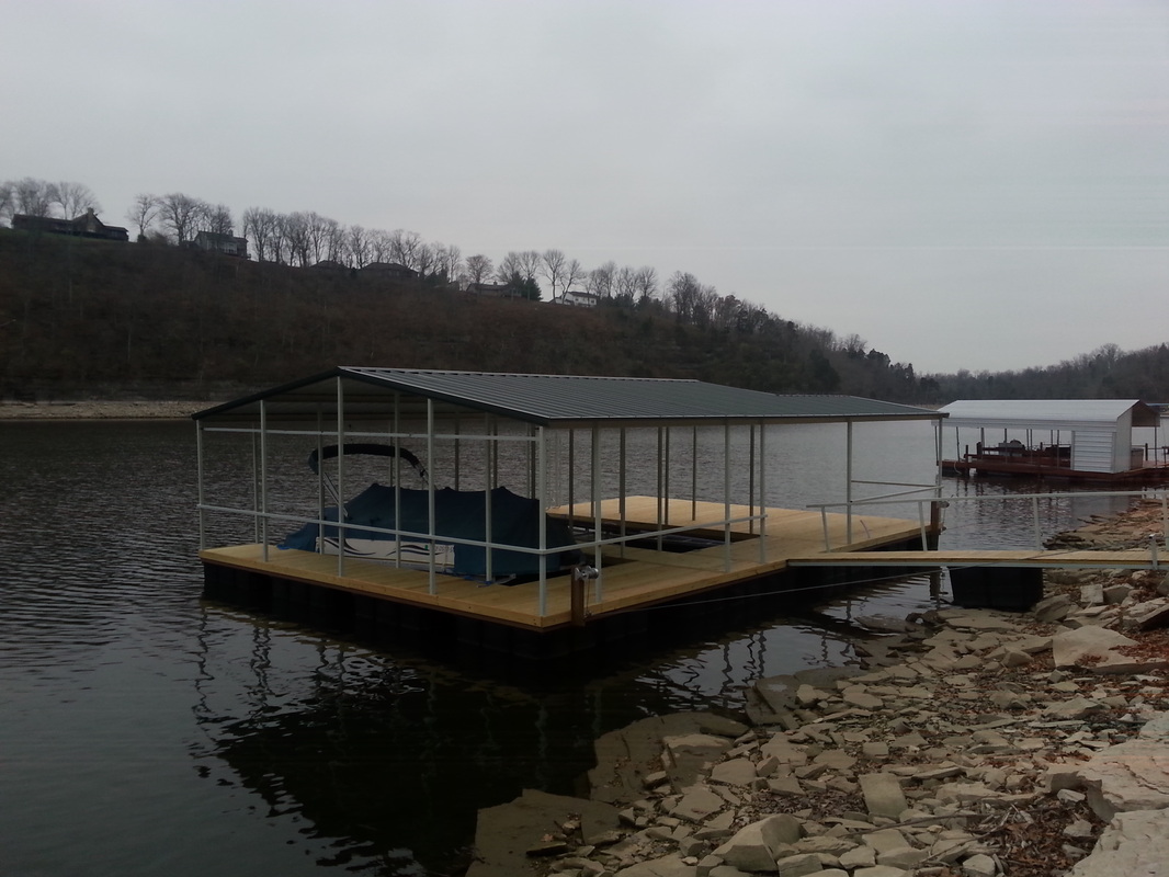 Double Slip Steel Boat Dock / Herrington Lake / Harrodsburg,Ky area
